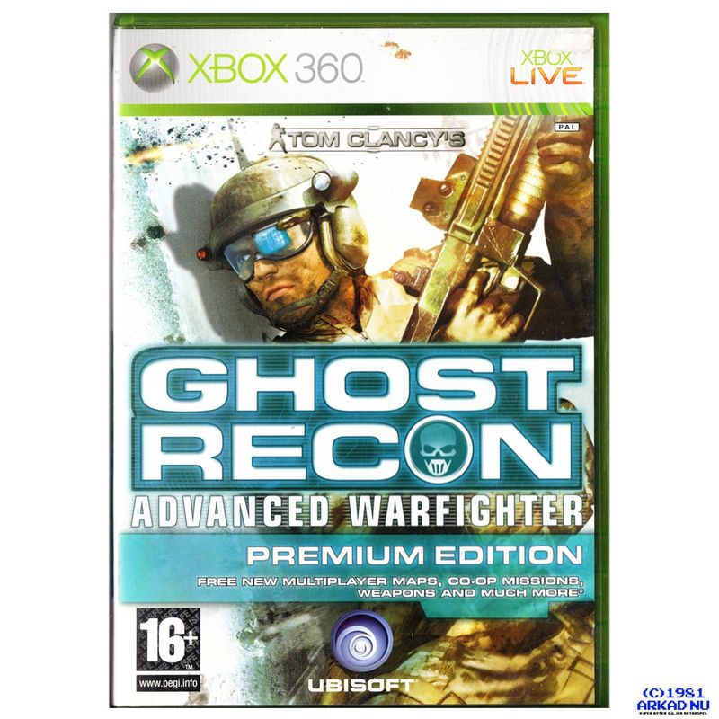 TOM CLANCYS GHOST RECON ADVANCED WARFIGHTER PREMIUM EDITION XBOX 360