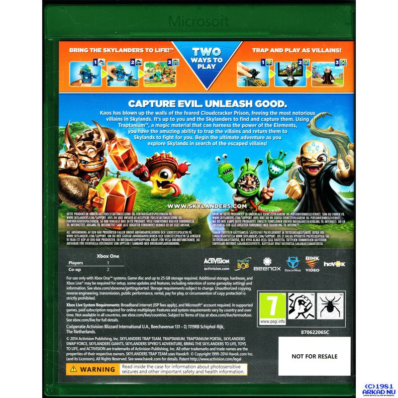 SKYLANDERS TRAP TEAM XBOX ONE