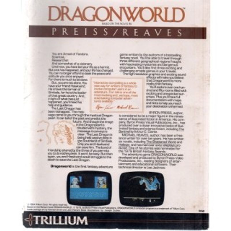 DRAGONWORLD C64 DISKETTE NYTT