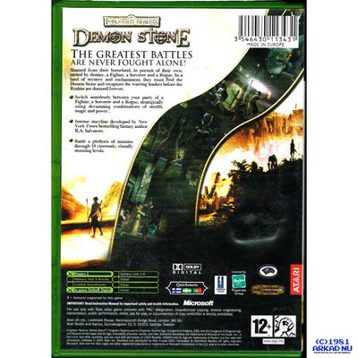 FORGOTTEN REALMS DEMON STONE XBOX