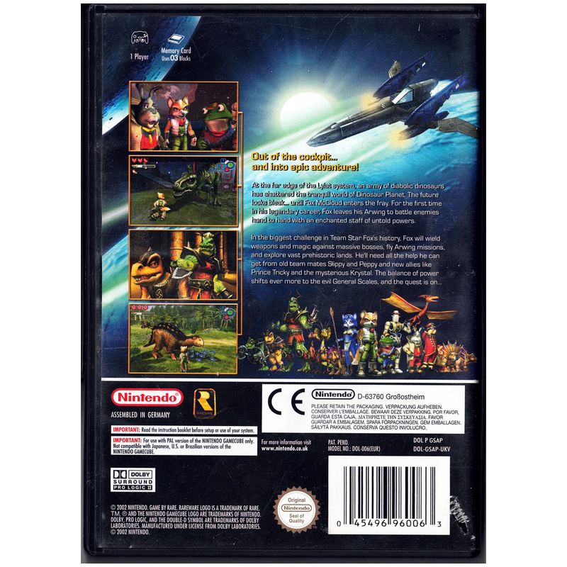 STARFOX ADVENTURES GAMECUBE
