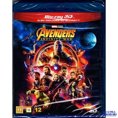 AVENGERS INFINITY WARS BLU-RAY 3D + BLU-RAY