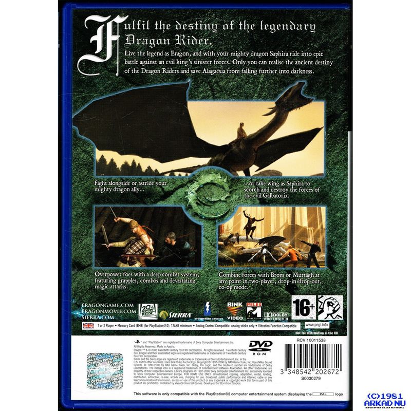 ERAGON PS2