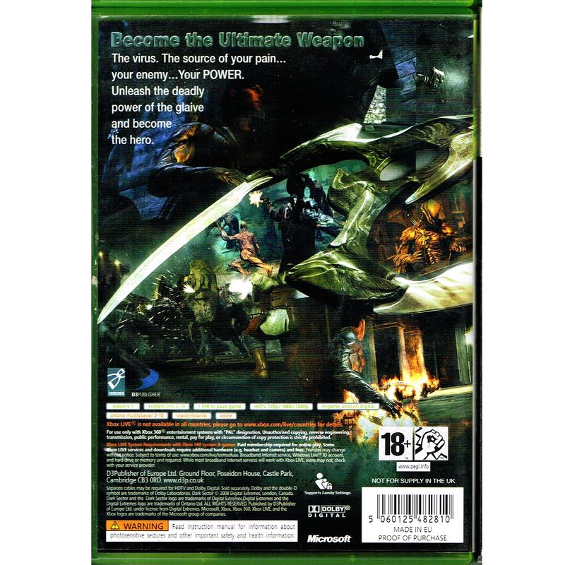 DARK SECTOR XBOX 360