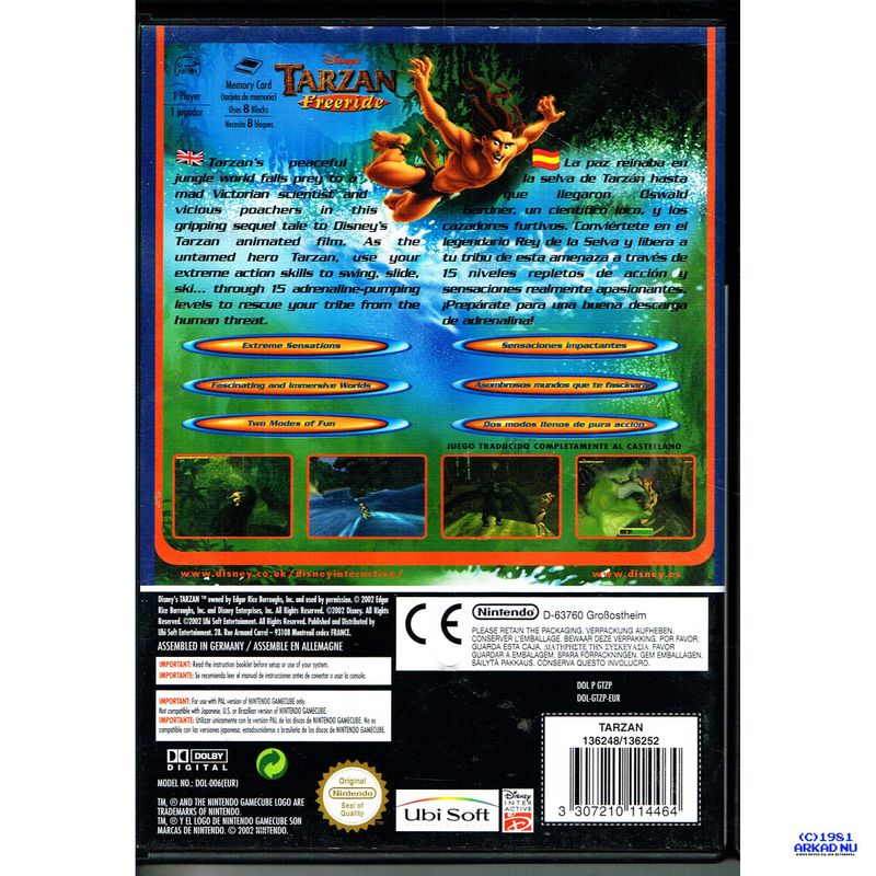 TARZAN FREERIDE GAMECUBE