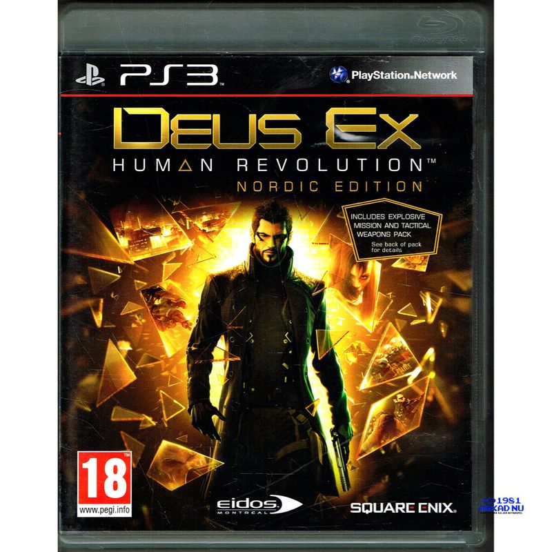 DEUS EX HUMAN REVOLUTION NORDIC ED PS3