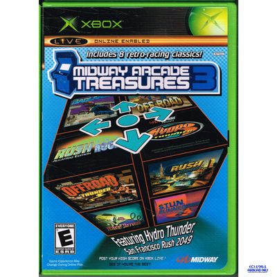 MIDWAY ARCADE TREASURES 3 XBOX USA NTSC