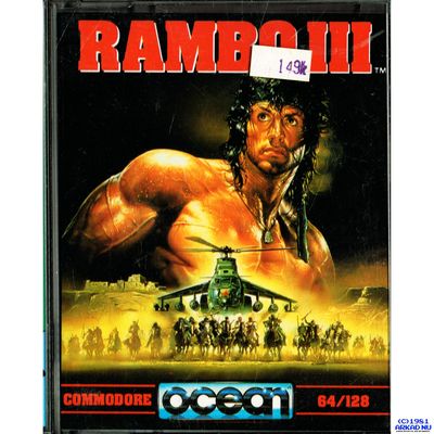 RAMBO III C64 KASSETT