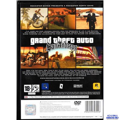 GRAND THEFT AUTO SAN ANDREAS PS2