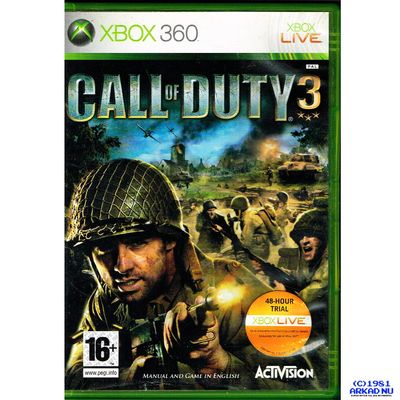 CALL OF DUTY 3 XBOX 360