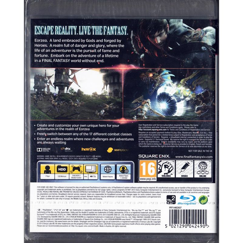 FINAL FANTASY XIV ONLINE A REALM REBORN PS3