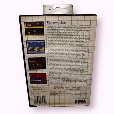 MICHAEL JACKSONS MOONWALKER MASTERSYSTEM