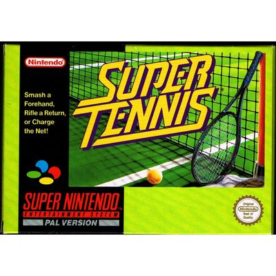 SUPER TENNIS SNES SCN SVENSK FOLDER A4