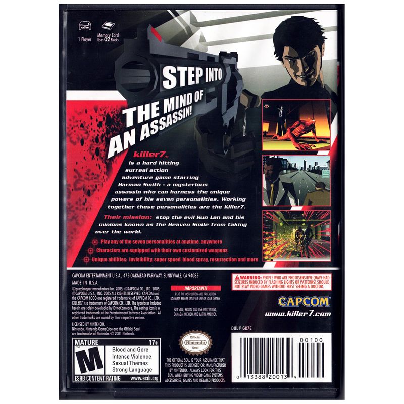 KILLER 7 GAMECUBE NTSC USA