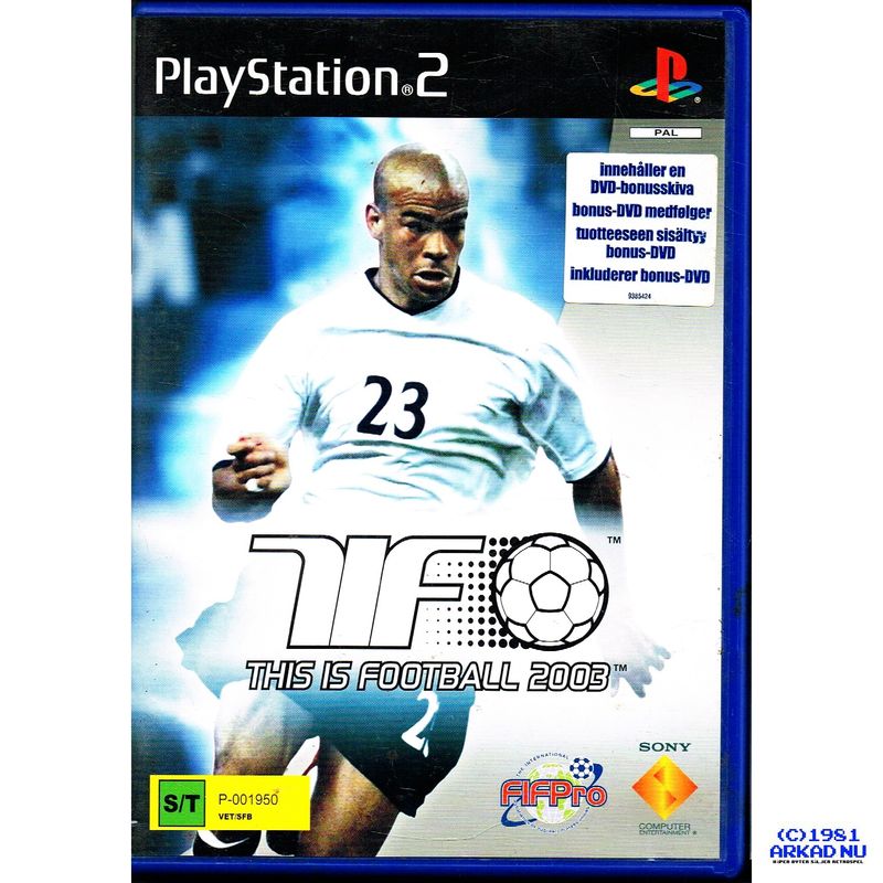 TIFO THIS IS FOOTBALL 2003 PS2