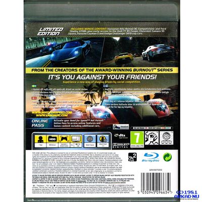 NEED FOR SPEED HOT PURSUIT LIMITED EDITION PS3