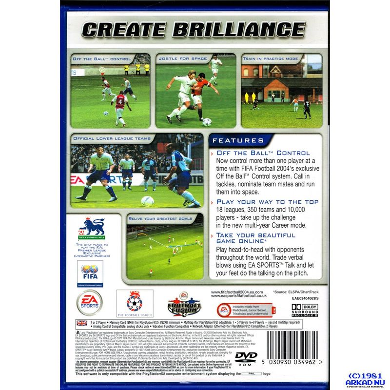 FIFA FOOTBALL 2004 PS2