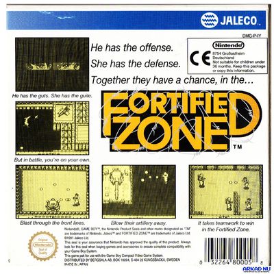 FORTIFIED ZONE GAMEBOY SCN