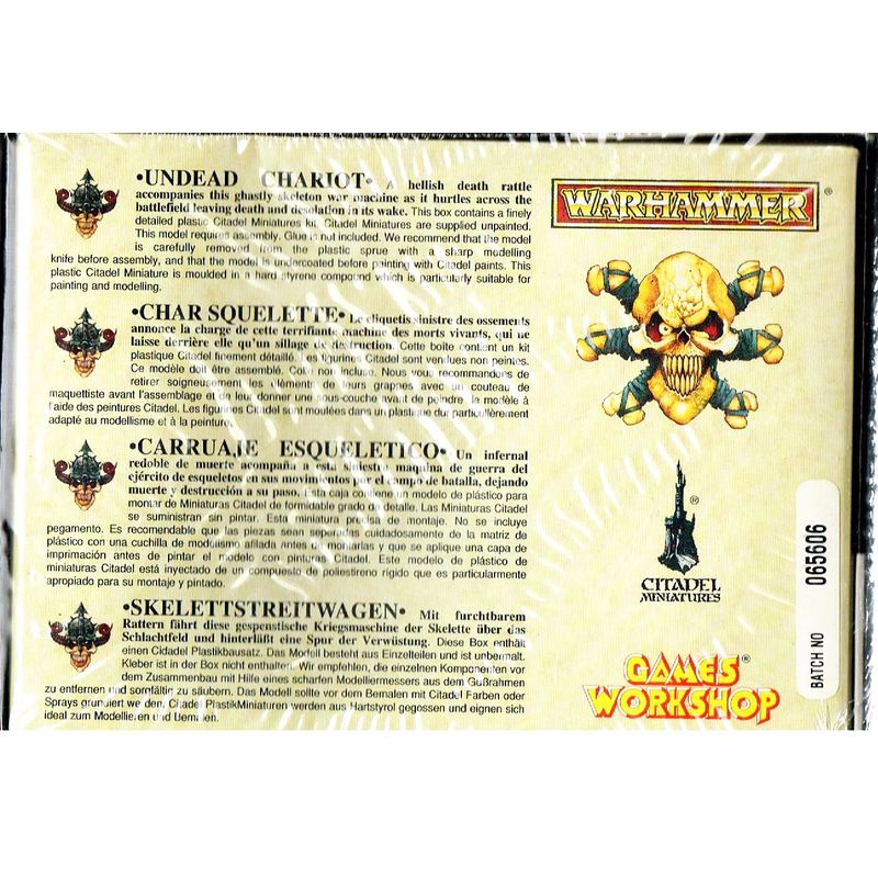 UNDEAD CHARIOT WARHAMMER GAMES WORKSHOP 1994