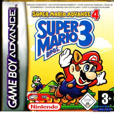 SUPER MARIO ADVANCE 4 SUPER MARIO BROS 3 GBA 