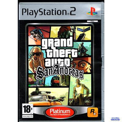 GRAND THEFT AUTO SAN ANDREAS PLATINUM PS2