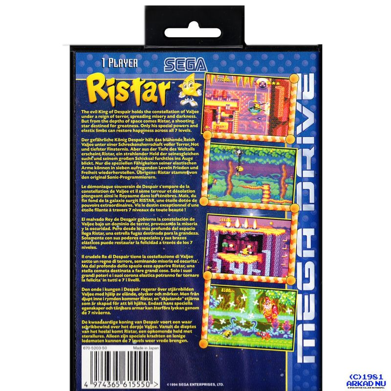 RISTAR MEGADRIVE