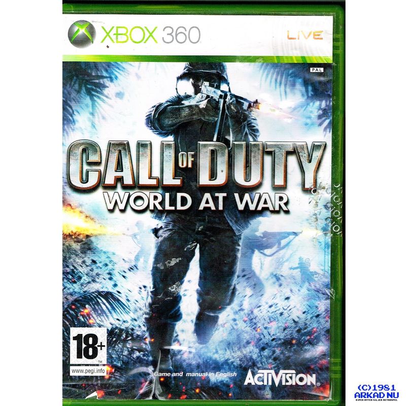 CALL OF DUTY WORLD AT WAR XBOX 360