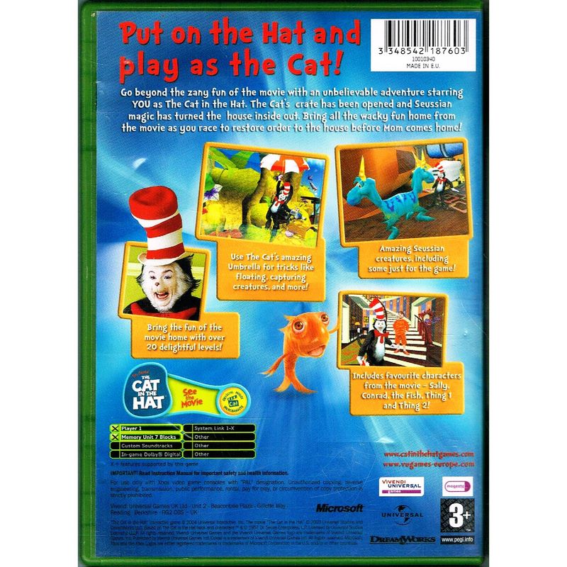 CAT IN THE HAT XBOX