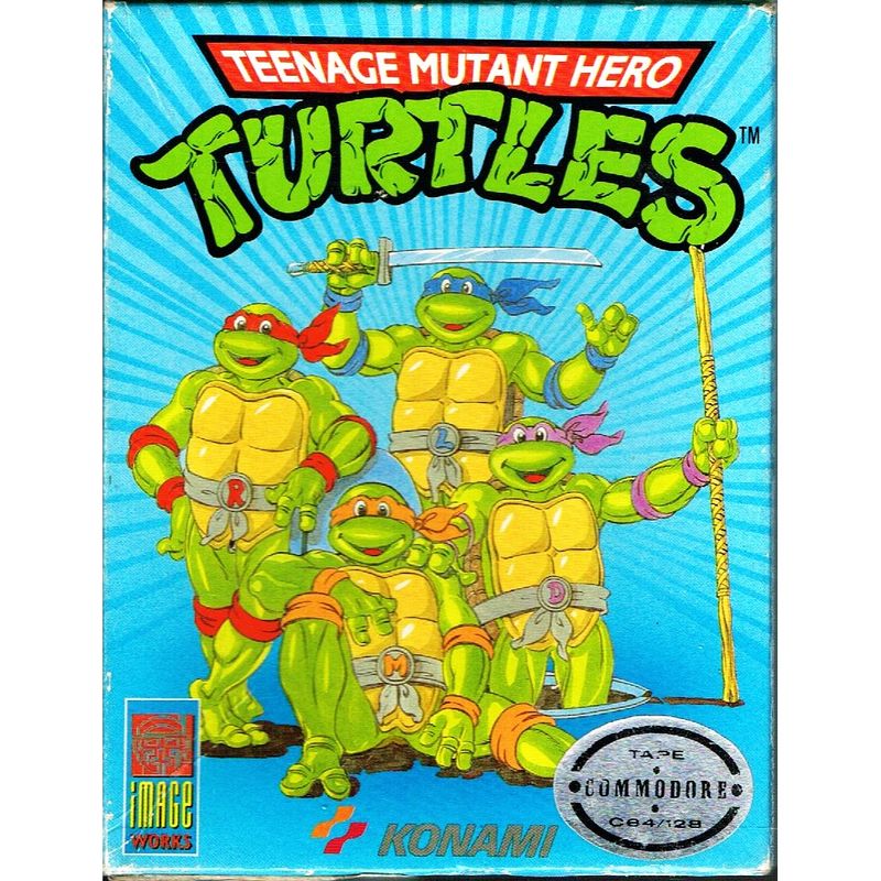 TEENAGE MUTANT HERO TURTLES C64 KASSETT