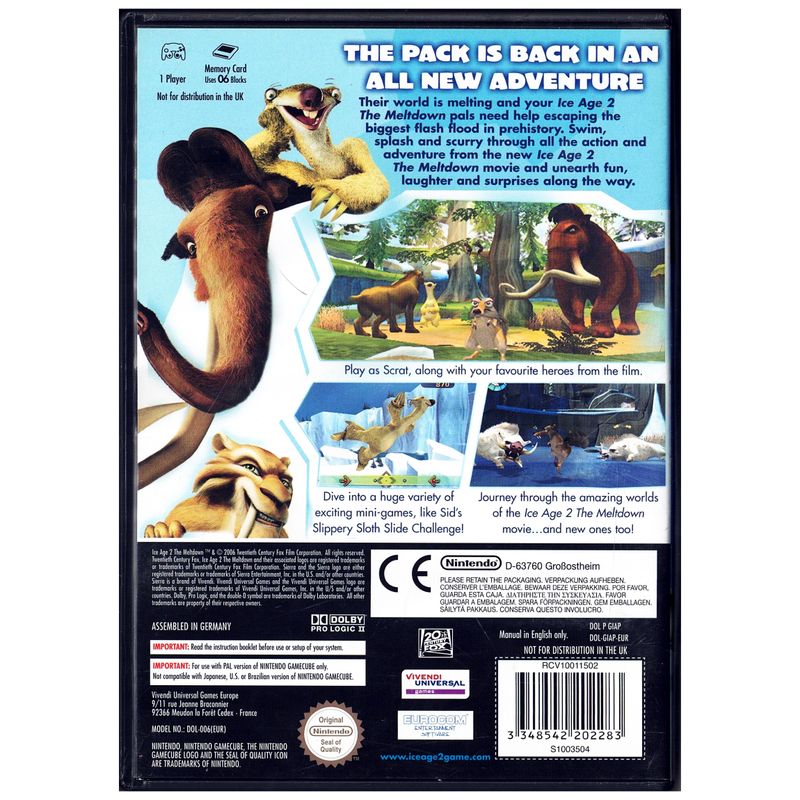 ICE AGE 2 THE MELTDOWN GAMECUBE