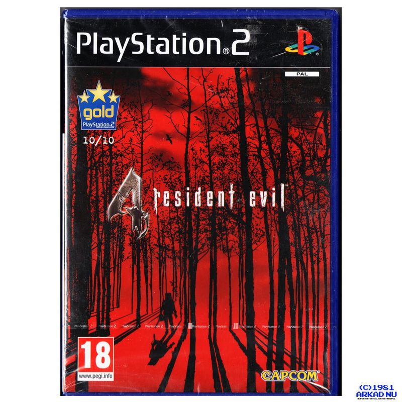 RESIDENT EVIL 4 PS2 NYTT INPLASTAD