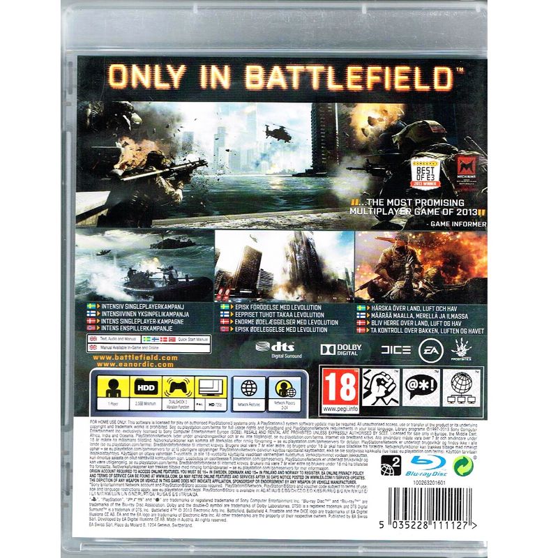 BATTLEFIELD 4 PS3