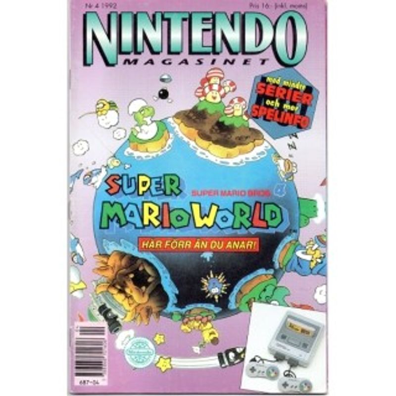 NINTENDO MAGASINET NR 4 1992 MED POWER PLAYER