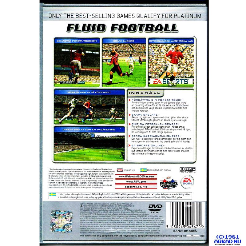 FIFA FOOTBALL 2005 PS2