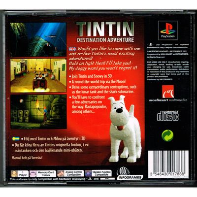 TINTIN DESTINATION ADVENTURE PS1