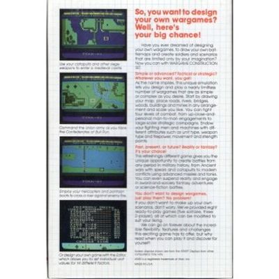 WARGAME CONSTRUCTION SET C64 DISK