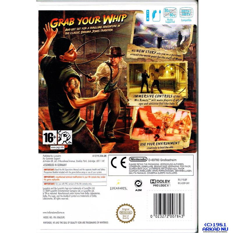 INDIANA JONES AND THE STAFF OF KINGS WII