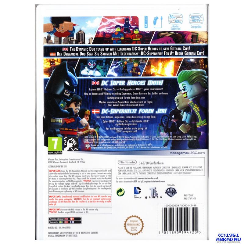 LEGO BATMAN 2 DC SUPER HEROES WII