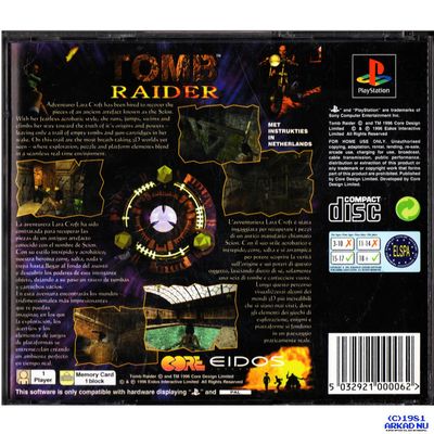 TOMB RAIDER PS1 DOUBLE JEWEL CASE VERSION