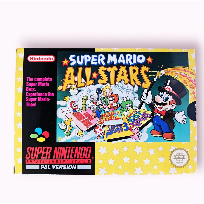 SUPER MARIO ALL-STARS SNES MED SVENSK A4