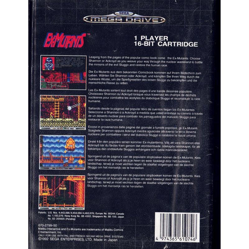 EX-MUTANTS MEGADRIVE