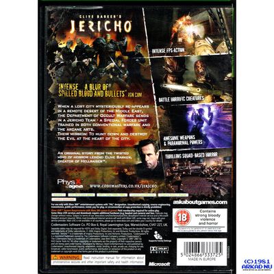 CLIVE BARKERS JERICHO XBOX 360