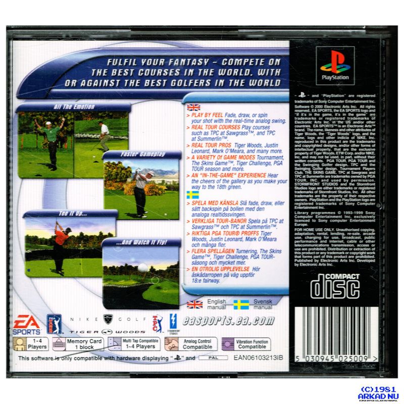 TIGER WOODS PGA TOUR PS1