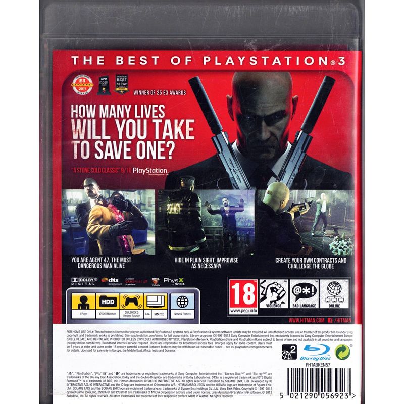 HITMAN ABSOLUTION PS3 ESSENTIALS