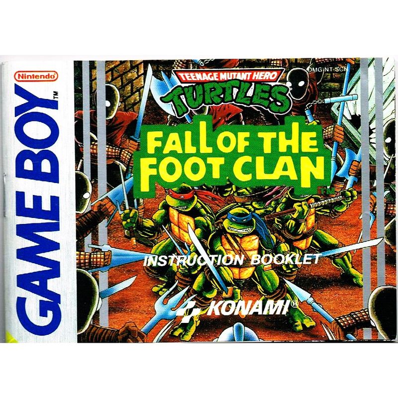 TEENAGE MUTANT HERO TURTLES FALL OF THE FOOTCLAN GAMEBOY SCN