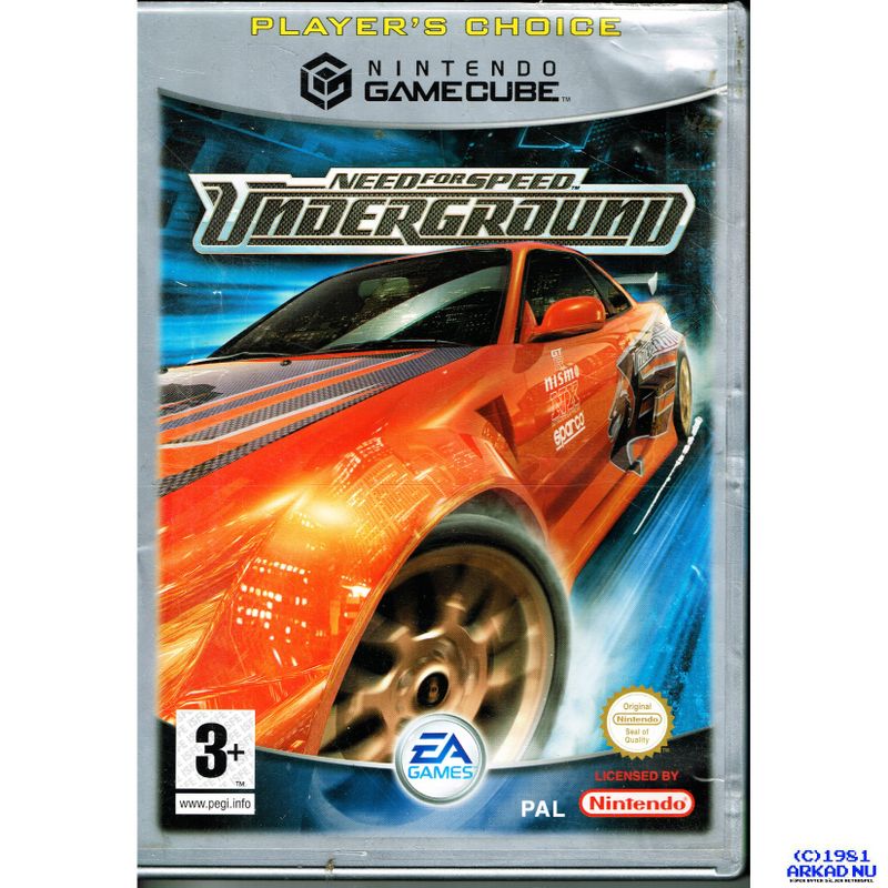 NEED FOR SPEED UNDERGROUND GAMECUBE