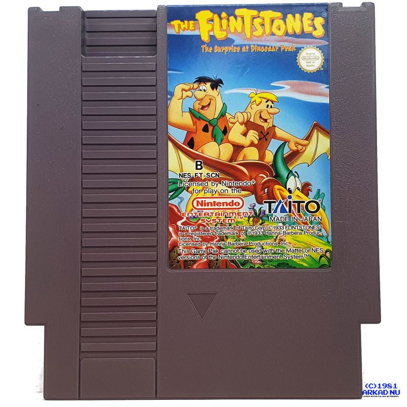 THE FLINTSTONES THE SURPRISE AT DINOSAUR PEAK NES SCN