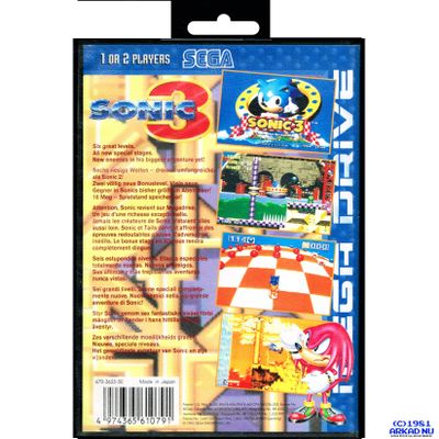 SONIC 3 MEGADRIVE