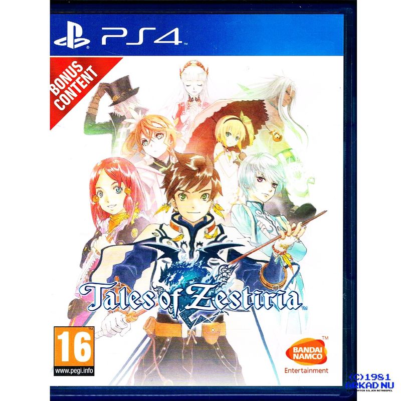 TALES OF ZESTERIA PS4