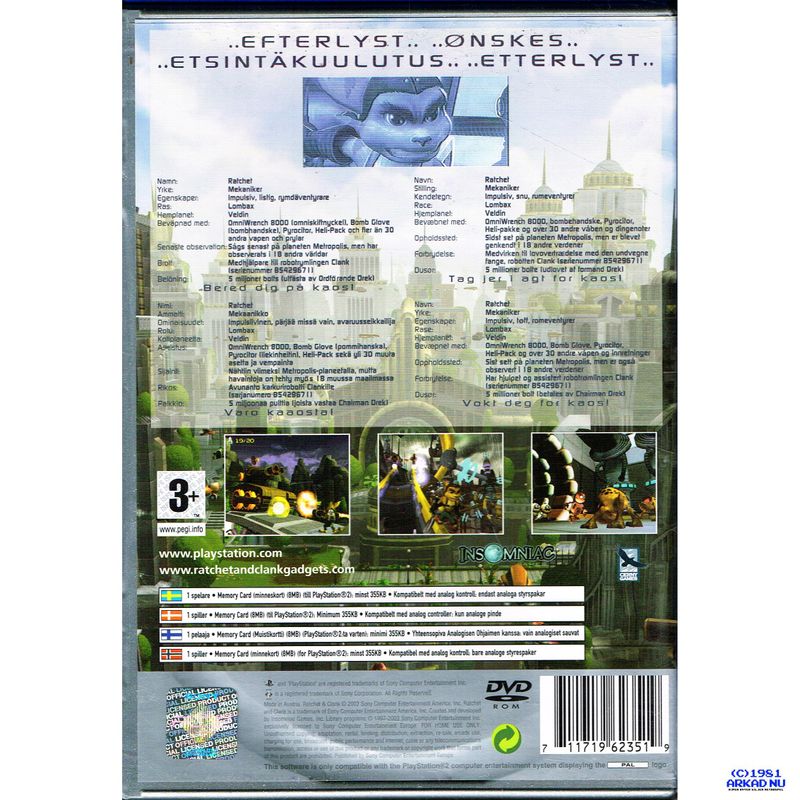 RATCHET & CLANK PS2